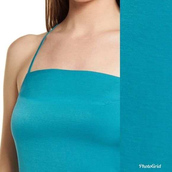 Revolve LULUS Power of Chic Tie Back Satin Evening Midi Dress - Picture 3 of 12